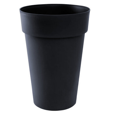 Pot Rond Haut TOSCANE Ø 46 x H. 65 cm-Anthracite - 67L  - EDA