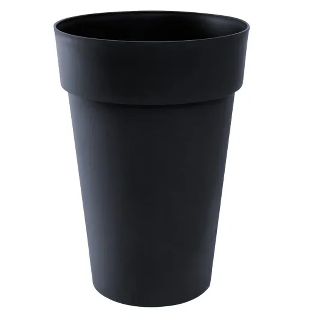 Pot Rond Haut TOSCANE Ø 46 x H. 65 cm Anthracite 67L