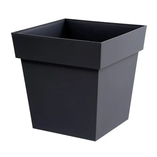 Pot carrÃ© TOSCANE   L.39 cm   Anthracite   38L