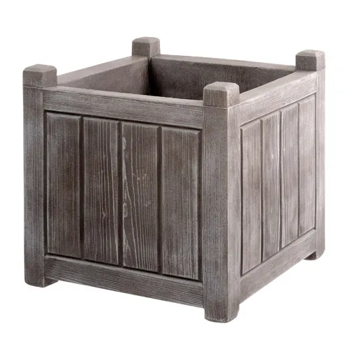 Bac carrÃ© CHARME   L 50 cm   Gris cÃ©rusÃ©   67L