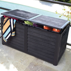 Coffre de jardin BAYA anthracite - 420 Litres - EDA
