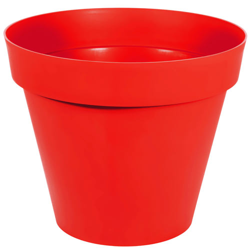 Pot rond TOSCANE - Ø 100 cm - Rouge rubis - 356L - OOGarden