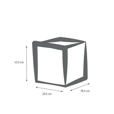 Blumenkübel + Topf VOLCANIA anthrazitgrau - EDA