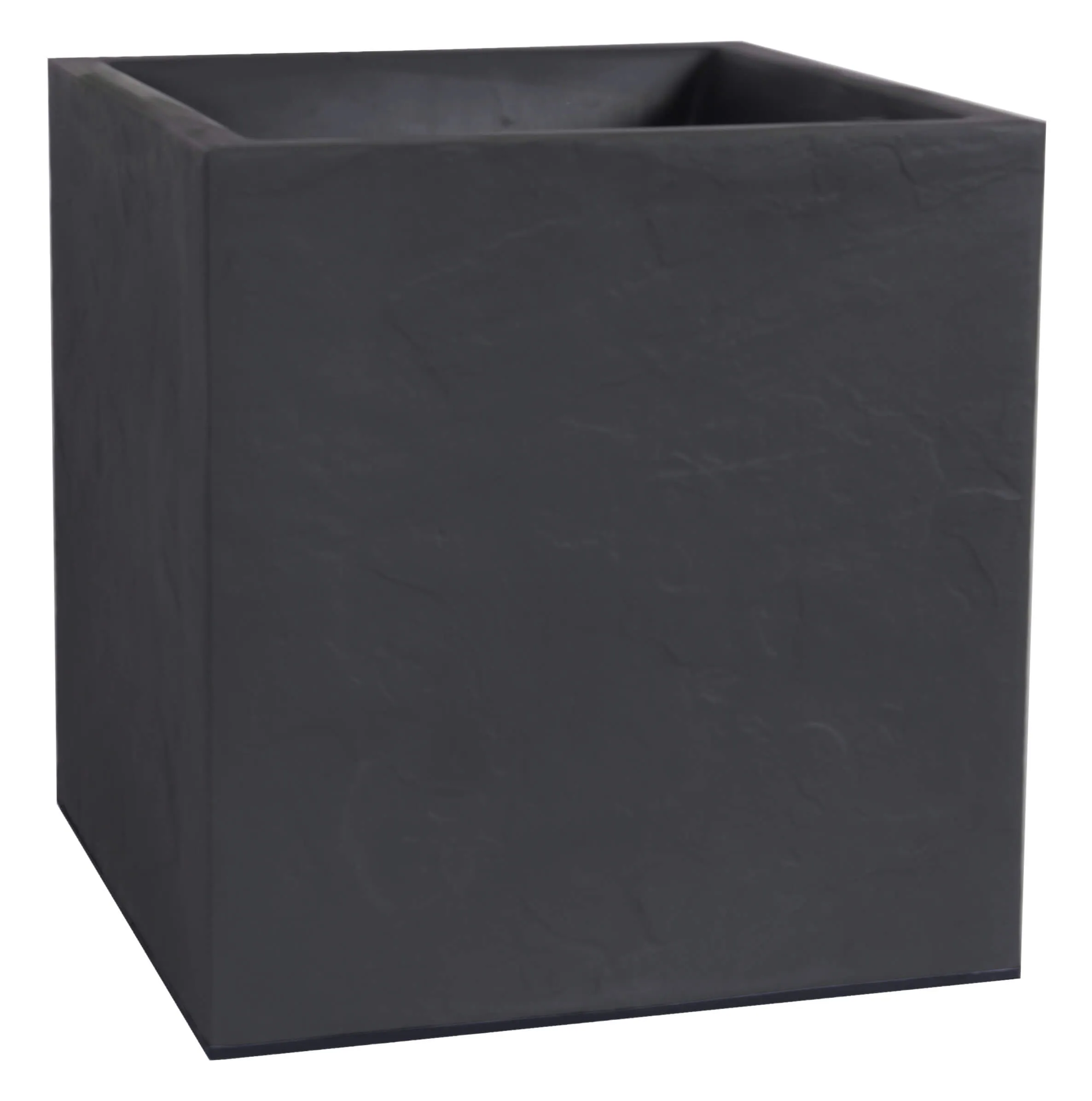 Pot carrÃ© VOLCANIA   L 40 cm    Anthracite   31L