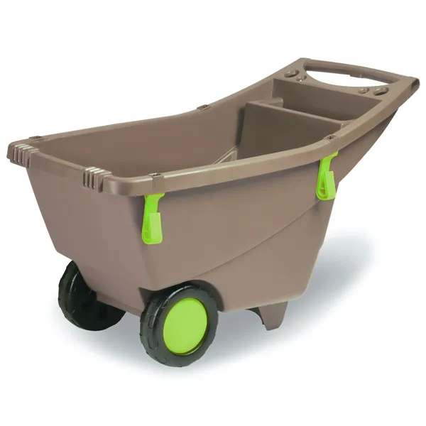 Brouette de jardin taupe 140L avec roues