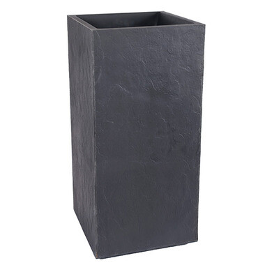 EDA Blumentopf Osaka Anthrazit | Rund, Ø 52 Cm, 56,8 Liter | Mit Wasserspeicher | UV-beständig & Made In France