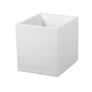 Pot carré GRAPHIT L.40 x H.40 Blanc cérusé - 31L - OOGarden