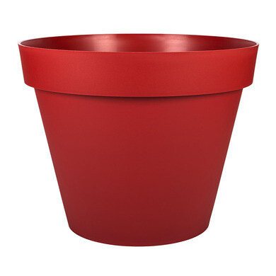 Pot rond toscane ø 60 cm rouge rubis 76l