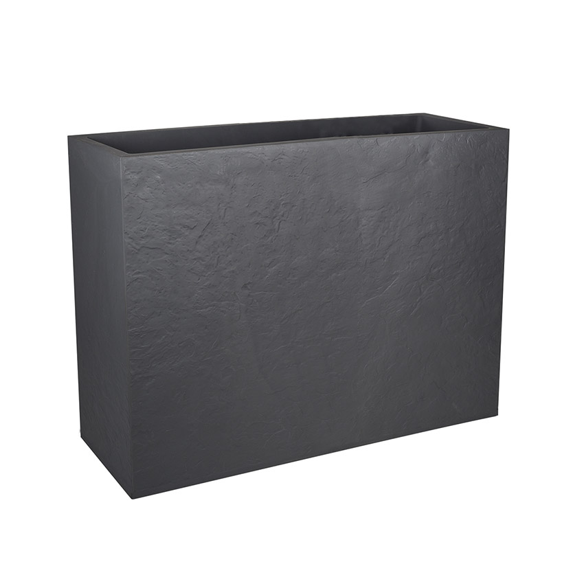 Pflanzkübel VOLCANIA 80 x 30 x 60 cm anthrazit