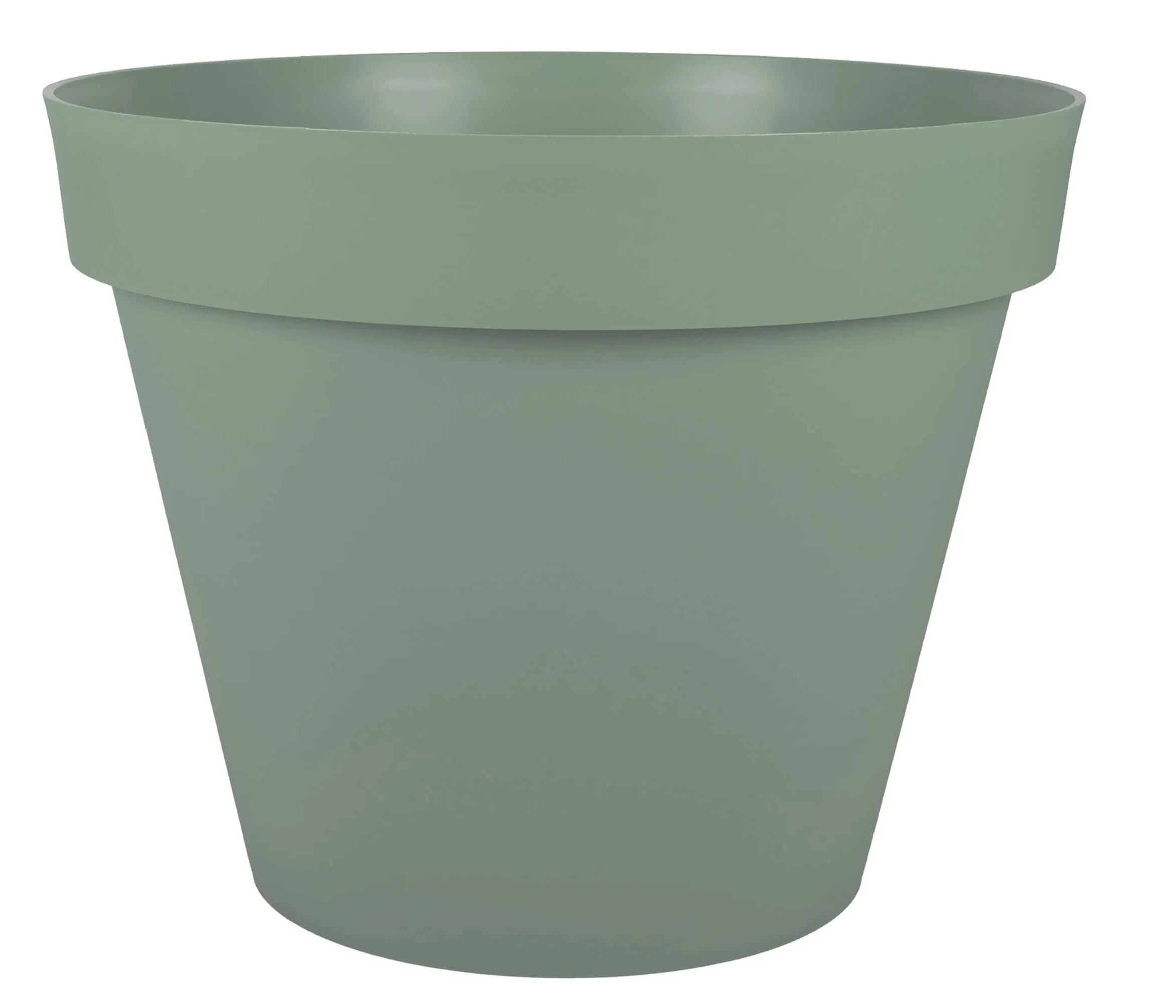 Runder Blumentopf aus Kunststoff TOSCANE 76L Diam 59 cm Grün