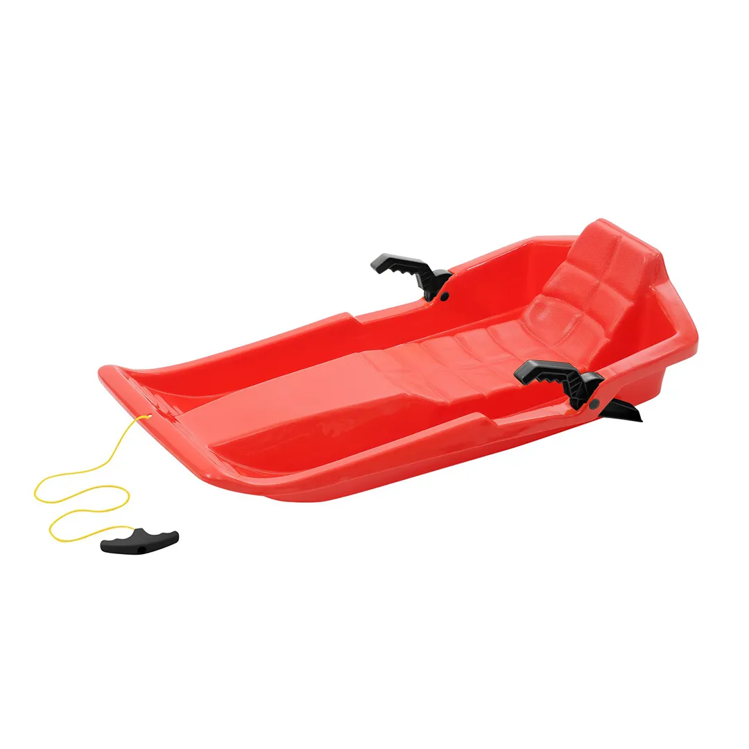 Roter 2 Sitzer Kunststoffschlitten