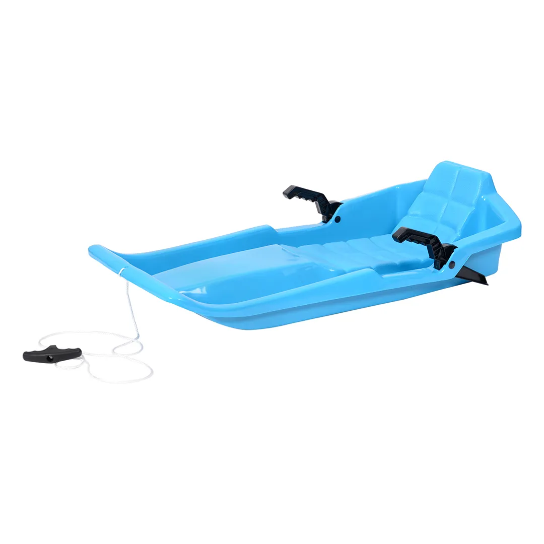 Blauer 2 Sitzer Kunststoffschlitten