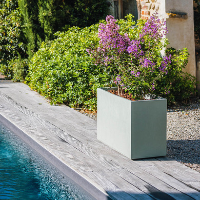 Blumenkasten BASALT - Mandelgrn 100x40x43cm 98 L | OOGarden.de