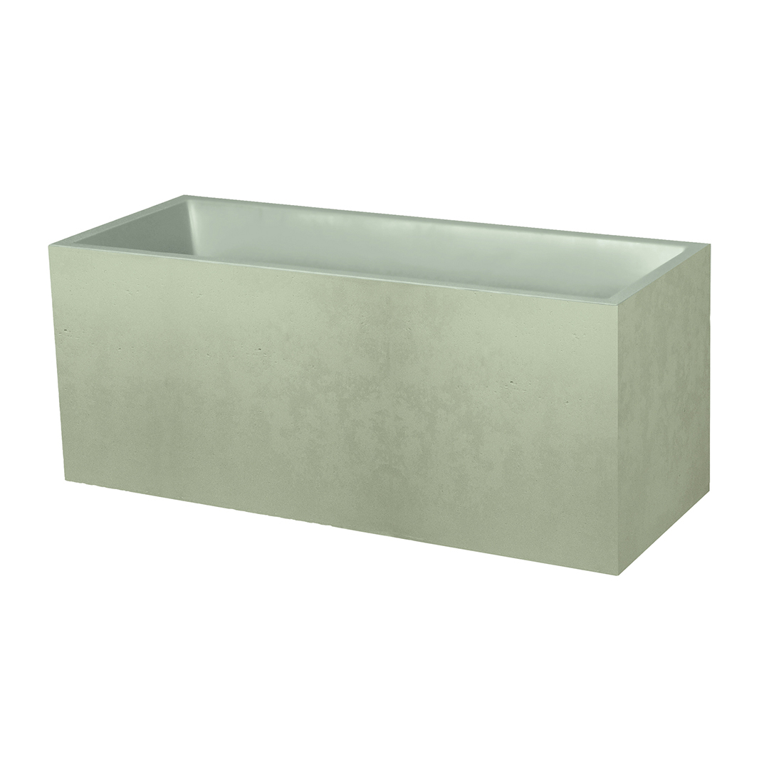 Blumenkasten BASALT - Mandelgrn 100x40x43cm 98 L | OOGarden.de