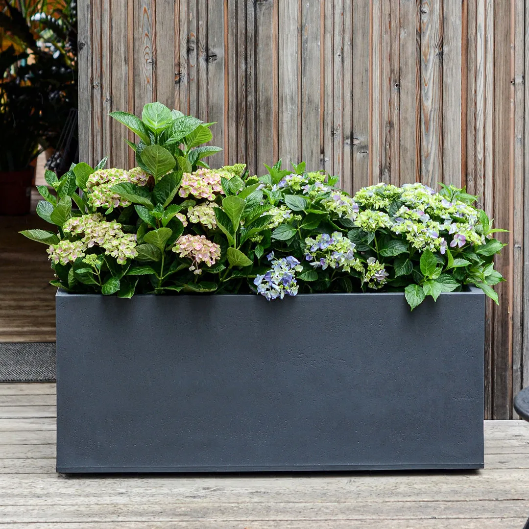 Jardinière BASALT - Coloris Gris anthracite - 100 x 40 x 43 cm - 98 L