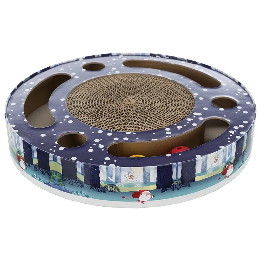Xmas Kratzbrett Trommel mit Spielzeugen