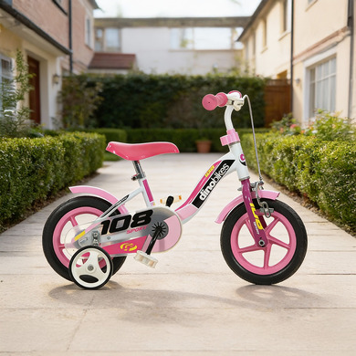 Kinderfahrrad 10 Zoll Wei und Rosa | OOGarden.de