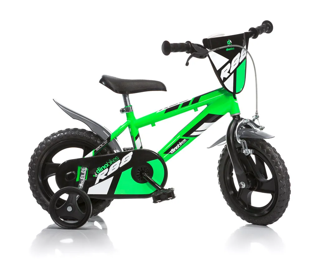VÃ©lo garÃ§on 12 pouces Vert Fluo R88