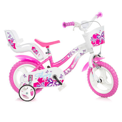 VTT Femme Dino Bike Ring Aurelia - 27.5 Pouces - 18 Vitesses - Fourche Amortie - Blanc/rose