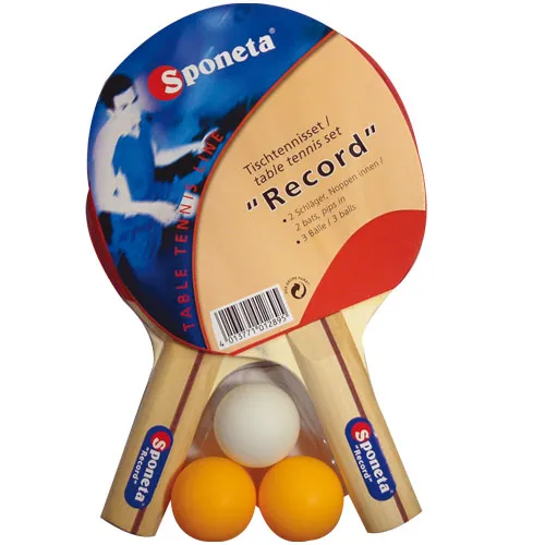 Set de tennis de table   2 raquettes et 3 balles RECORD