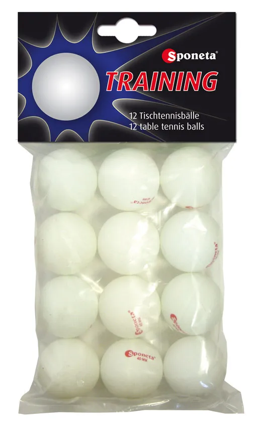 12 Balles de Ping Pong TRAINING