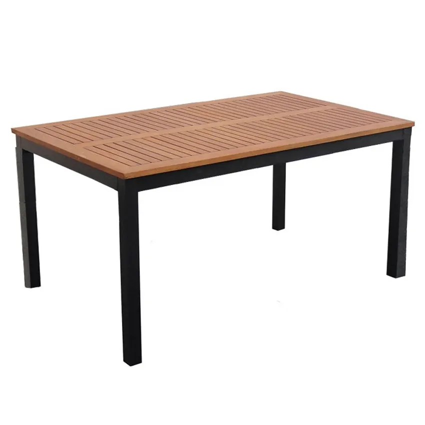 Table de Jardin BARCELONA en Eucalyptus et Aluminium   2m
