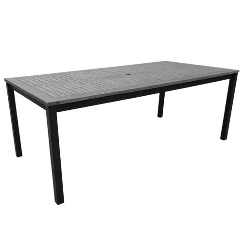Table de jardin aluminium eucalyptus gris 2m   8 personnes BARCELONA