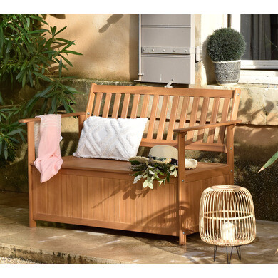 Coussin De Banc De Jardin MH - 120x60x50 Cm, épaisseur 12 Cm - Orange - Housse Sawana (100% Polyester), Lavable