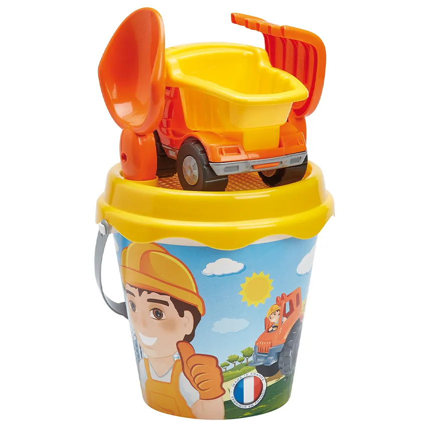Seau garni camion dÃ©cor TP 17cm