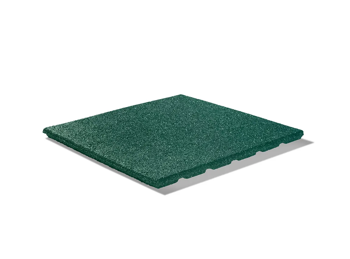 Dalle de protection verte pour aire de jeux enfant 50 x 50cm
