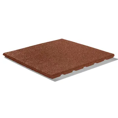 Dalle de protection rouge pour aire de jeux enfant 50 x 50cm - OOGarden