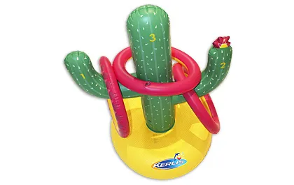Jeu de lancer Cactus gonflable pour piscine