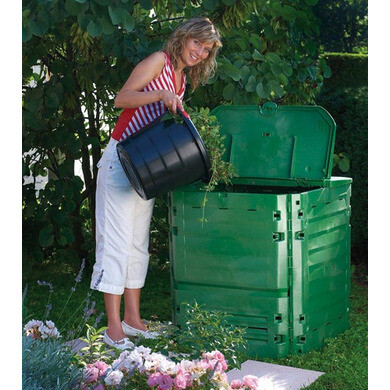 Seau à compost avec couvercle 14L pour déchets - OOGarden