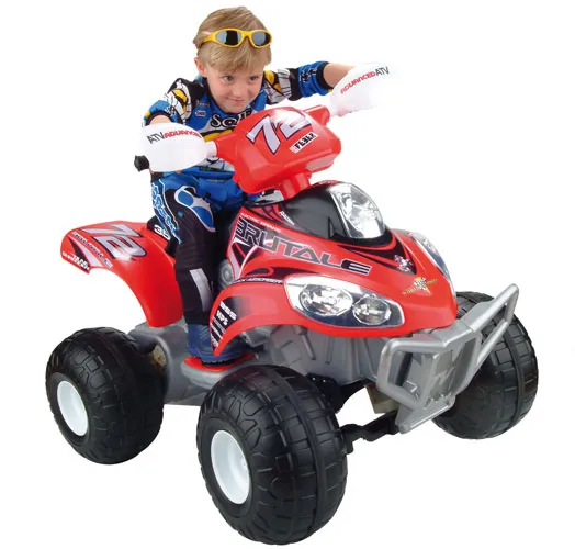 Quad Brutale Ã©lectrique 12V Rouge FEBER