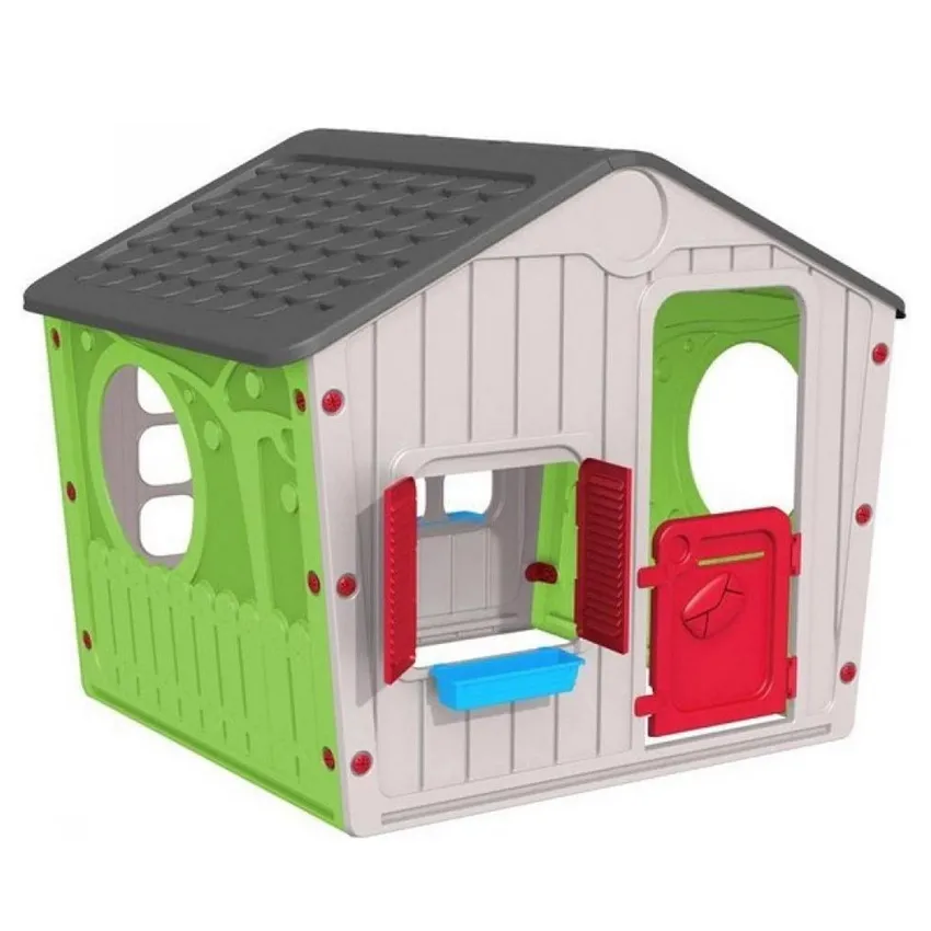 Maisonnette   cabane enfant GalilÃ©e Village Blanche verte