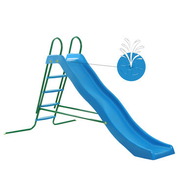 Toboggan Ondulé 220 Cm Avec 4 Marches – Pour Enfants Dès 3 Ans, UV, Sécurisé, Montage Facile, Jardin !