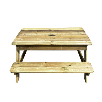 Table de pique-nique FOODY bois pour enfants avec bac à sable intégré