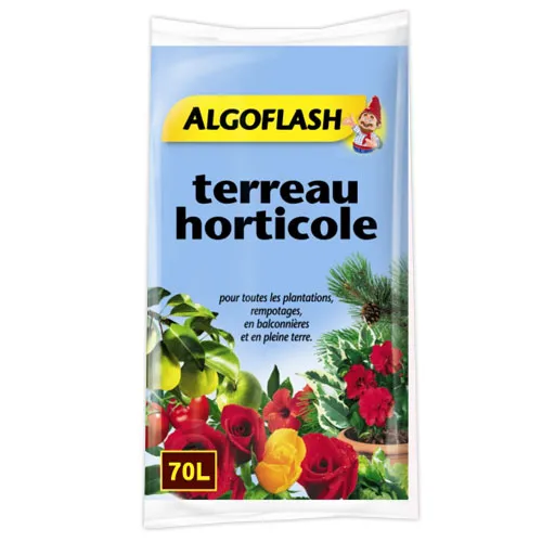 Terreau Horticole 70L toutes plantes ALGOFLASH