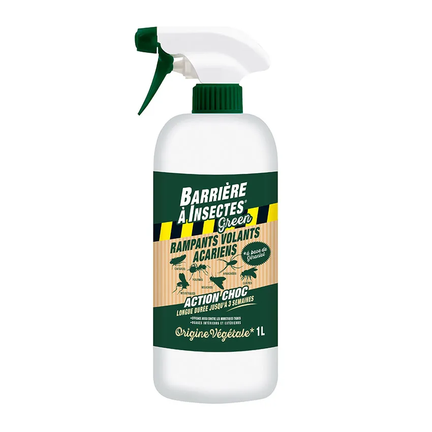 Barrière à Insectes - Rampants, Volants Acariens - Actif Végétale