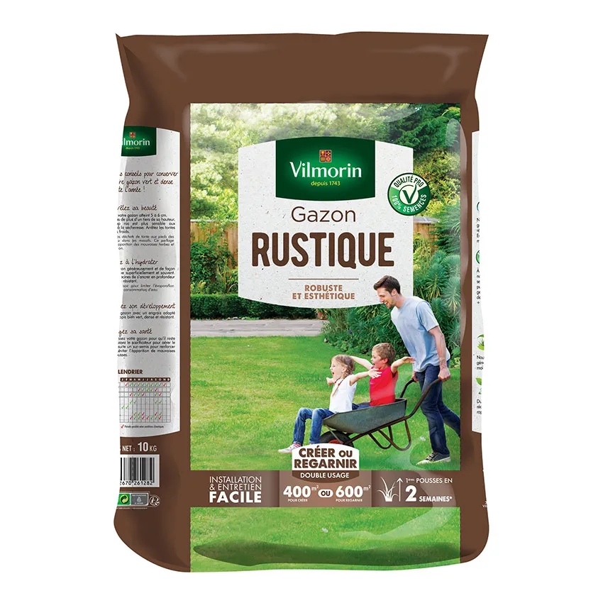Gazon rustique 10kg pour 400mÂ²