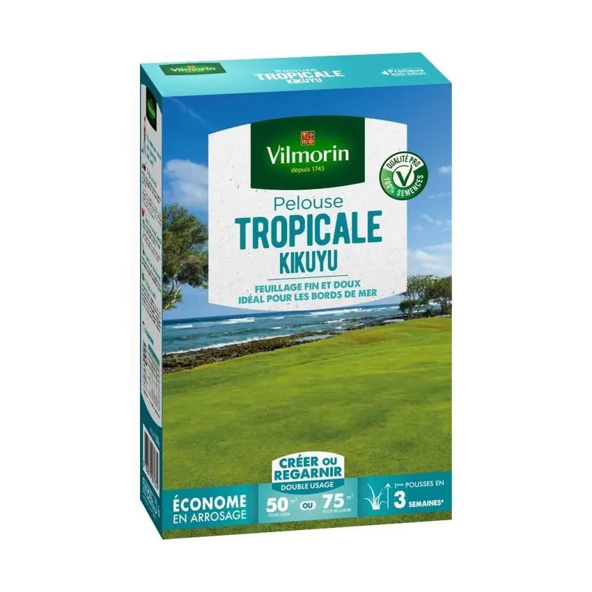 Gazon tropical Kikuyu 500g pour 75mÂ²