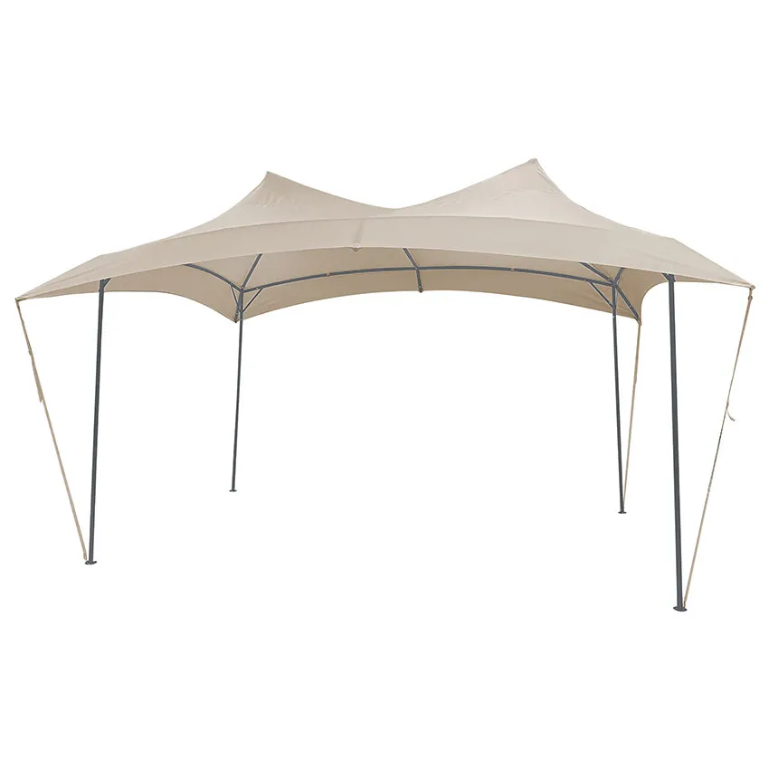 Tonnelle de jardin autoportÃ©e 4.65 x 3.45 m en acier gris  BIGORRE