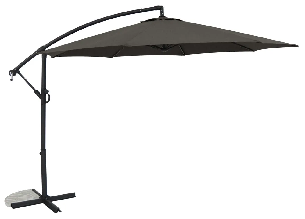 Parasol DÃ©portÃ© en Aluminium ST BARTH   3m   Coloris Anthracite