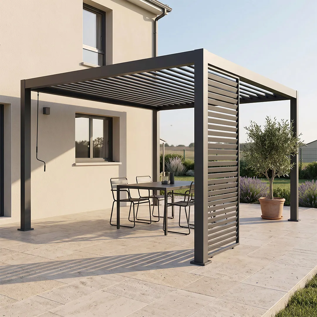 Persienne 90cm pour pergola bioclimatique 3M anthracite