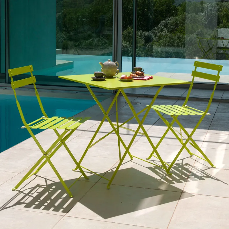 Salon Bistrot en mÃ©tal lemon SQUARE