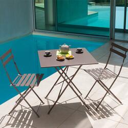 SQUARE taupe metalen bistrolounge - OOGarden