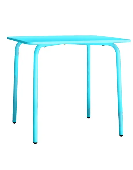 Table de jardin mÃ©tal pour enfant   coloris bleu