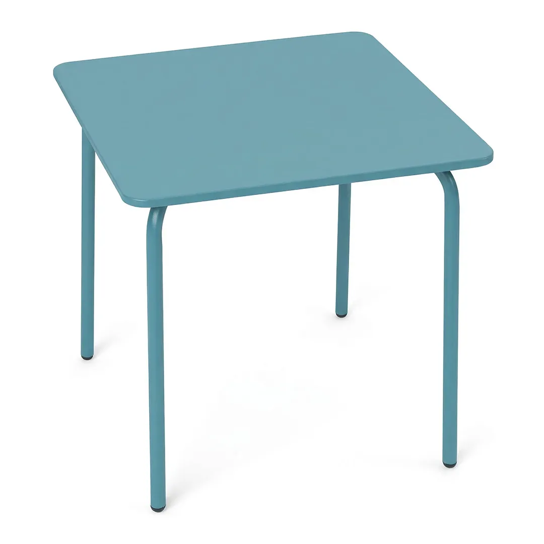 Table de jardin en mÃ©tal pour enfant   coloris bleu
