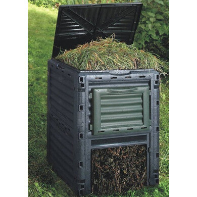 Composteur de Jardin de 300 L, bac à Compost de Grande capacité de 80  gallons, Baril de Compost de déchets Alimentaires surdimensionné, Engrais  Organique Fait Maison, Assemblage Facile, Noir (Noir) : : Jardin