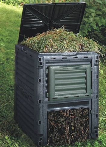 Composteur de Jardin de 300 L, bac à Compost de Grande capacité de 80  gallons, Baril de Compost de déchets Alimentaires surdimensionné, Engrais